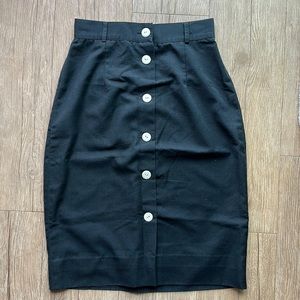 Vintage Front Buttoned Skirt